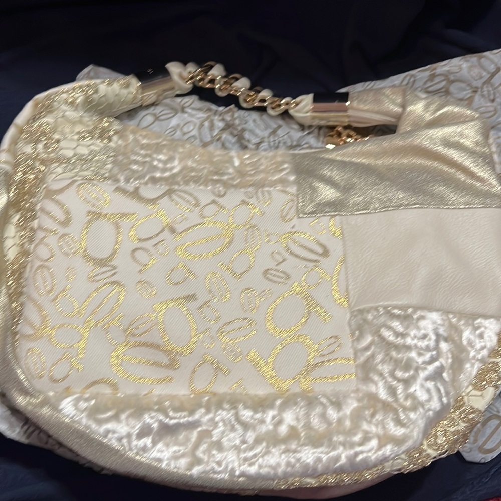 Bebe Logo Patchwork Shoulder Bag - image 1